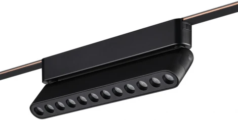 Трековый смарт-светильник Downlight для низковольтного шинопровода Novotech Easy 359465 черный с двумя режимами работы LED 12W 24V 3000-6000K (умный дом - Алиса, Tuya Smart)