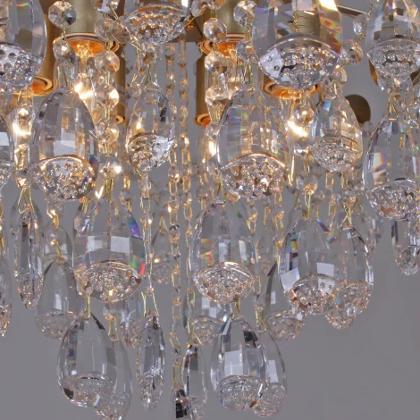 Потолочная люстра хрустальная Reluce 04035-0.3-06 MATT GOLD (220V)