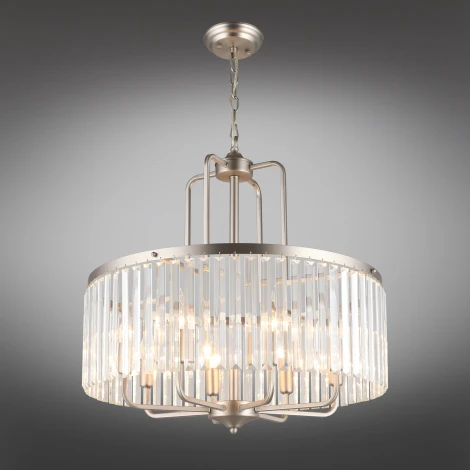Подвесная люстра Borno OML-66013-08 (220V, хрусталь, на цепи)