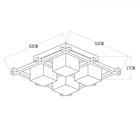 Потолочный светильник Arte Lamp Woods A8252PL-4BR