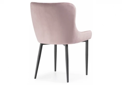 Стул Woodville на металлокаркасе Teo light purple / black 15019