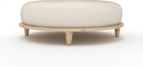 Пуф Arsko Сканди 4 молочный велюр