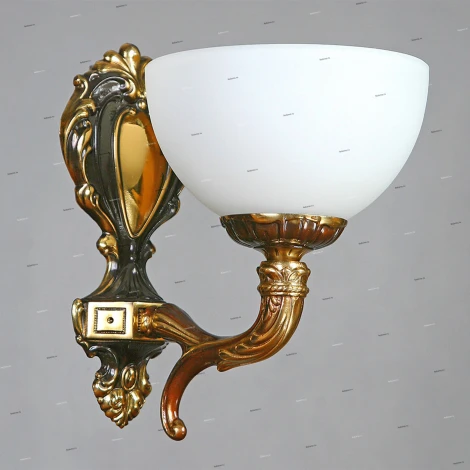 Бра Ambiente by Brizzi Toledo, 1 плафон, бронза с белым