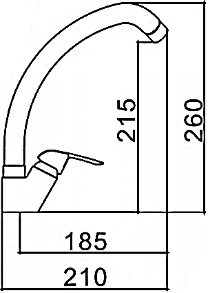 Смеситель Oulin OL-8000 для кухонной мойки
