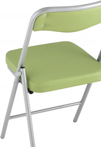 Складной стул Stool Group Джонни экокожа салатовый каркас металлик УТ000035367