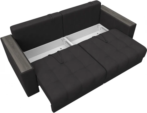 Диван прямой с декором Лига-049 НПБ Лига Диванов (Замша) арт.128410