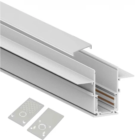 Шинопровод под гипсокартон низковольтный белый 1м Feron CABM1001 41964