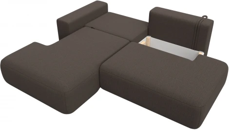 Диван угловой Лига-036 НПБ Модерн левый угол Лига Диванов (Рогожка) арт.124698L