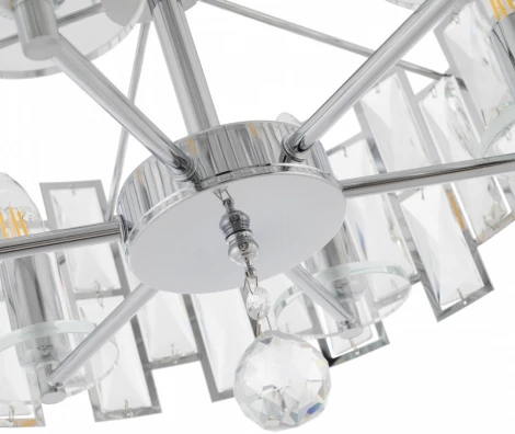 Потолочная люстра хрустальная на штанге Arte Milano Sorrento-4209 374209/6/80/470 CR (220V)