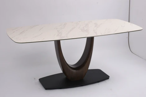 Стол обеденный Римини MC3020-200WT, 200х110х76 см, белая керамика IST-CASA