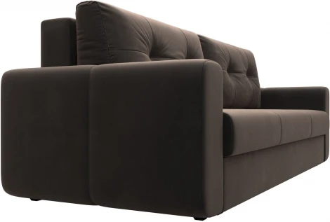 Диван прямой Лига-031 (Коричневый/Велюр) Лига Диванов арт.121257