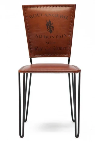 Стул Secret De Maison BRIDELL ( mod. M-2099 ) Античный светлый (металл/кожа буйвола)