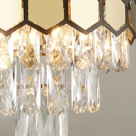 Подвесная люстра хрустальная Reluce 01952-0.4-06 FGD (220V, на цепи)