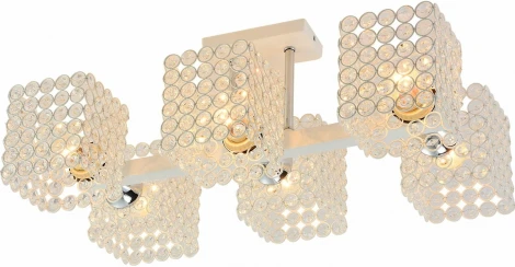 Потолочная люстра на штанге Reluce 01335-0.3-06 WH+CR (220V)