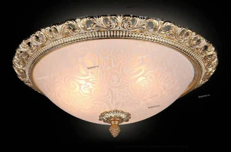 Люстра потолочная Natali Kovaltseva Gisele, 3 лампы, золото, белый