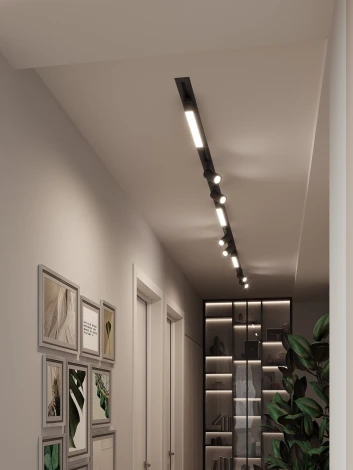 Трековая система в сборе встраиваемая однофазная 220V Hesby Lighting Skylite №5 HSBL_kompl_S005_VI4B3K