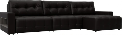 Диван угловой с полками Лига-053 НПБ Лонг Лига Диванов (Экокожа) арт.128965