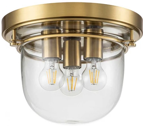 Потолочный светильник круглый Quoizel Whistling QZ-WHISTLING-F-BB (220V, круглые, IP44)