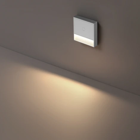 Светильник накладной сенсорный для лестниц Novotech Vespera 359709 белый IP20  LED 0.4W 3000К 1000mAh Li-ion, 5V