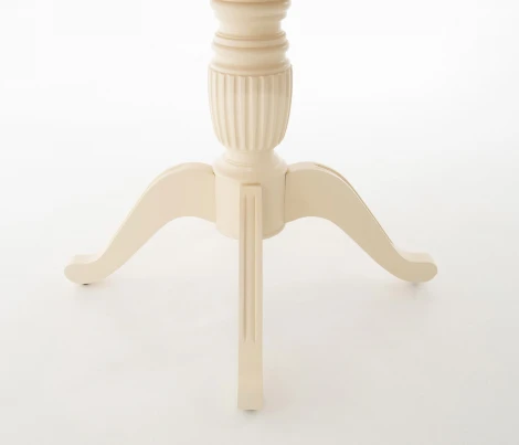 Стол Леонардо D100, Слоновая кость/Темный орех, Аврора