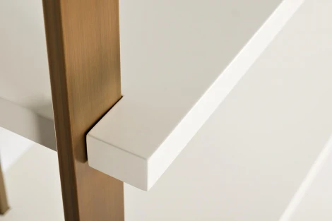 Стеллаж Garda Decor 58DB-SH19263 (Золото/Серый)