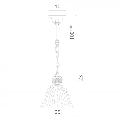Подвесной светильник Divinare Pallottola 1281/02 SP-1