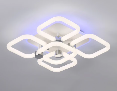 Потолочная светодиодная люстра RGB Ambrella Acrylica FA3861 (220V, пульт управления)