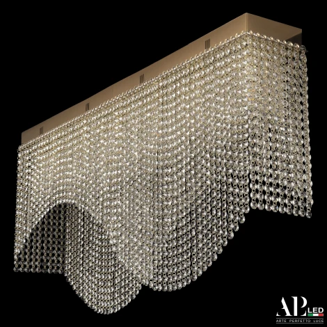 Потолочная люстра хрустальная APL LED Sicilia SH512.2.100.B.Gd.E14 (220V)