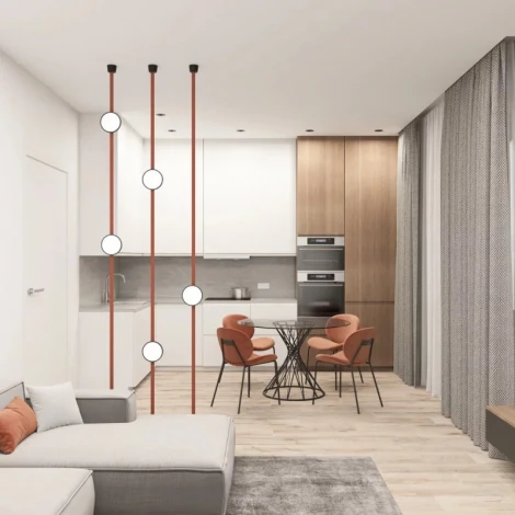 Комплект ременной трековой системы Belty Denkirs Belty Set DK55SET19-01-BR (LED, 48V)