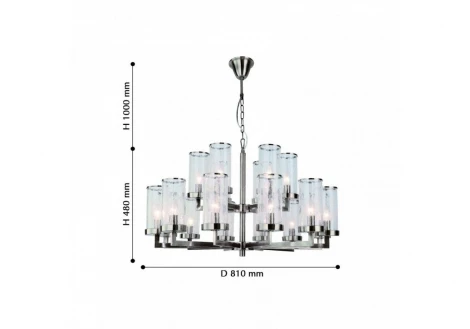 Подвесная люстра ярусная Favourite Assembly 2374-18P (220V, на цепи)