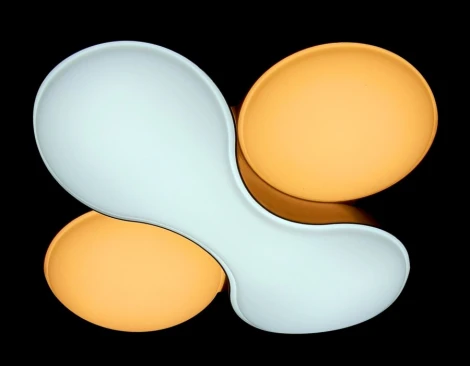 Потолочная люстра Ambrella Orbital Granule FG1055/1 WH 52W D360*360