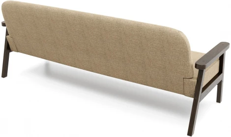 Диван Arsko прямой Флори Б венге рогожка бежевая