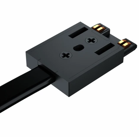 Ввод питания для ультратонкого шинопровода iLedex Vision48/25 POWER INN 4825-L3000-BK