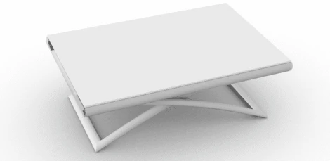 Стол-трансформер Dakota Calligaris Стекло белое GEW
