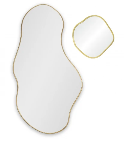 Lake Panno Gold Сет из 2-х зеркал 58*110 см, Ø41 см Art-Zerkalo SM122GL 13855