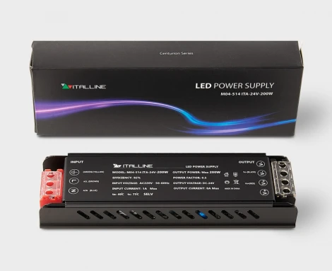 Блок питания 200W к светодиодным лентам M04-509/510/511/512 Italline M04-514 ITA-24V-200W