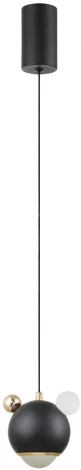 Подвесной светильник Crystal Lux AMIGO SP LED BLACK (220V, на проводе, шар)