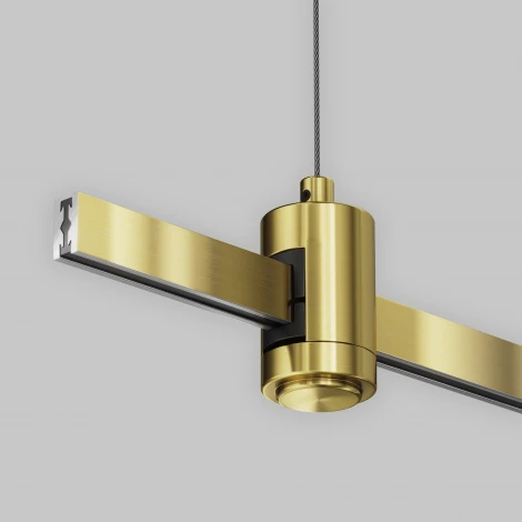 Подвес тросовый Hang одинарный Flarity латунь Maytoni Accessories for tracks Flarity TRA157SW-S1-BS (24V)