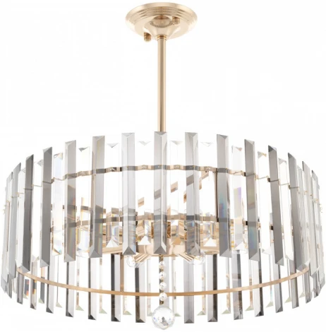 Подвесная люстра хрустальная на штанге Arte Milano Sorrento-1409 371409/8/350/570 GD (220V)