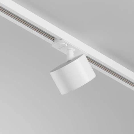 Трековый светильник однофазный, 12W 220V Maytoni Glare TR225-1-GX53-W (круглые)