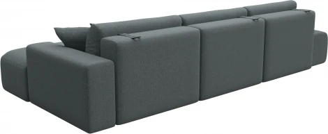 Диван угловой Лига-036 НПБ Модерн Лонг правый угол Лига Диванов (Рогожка) арт.124696