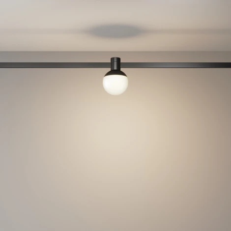 Трековый светильник магнитный 24V 5W Maytoni Luna TR149-1-5W3K-B (LED, шар)