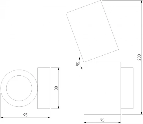 Светильник настенный светодиодный Elektrostandard Deep 40126/LED (220V, круглые)