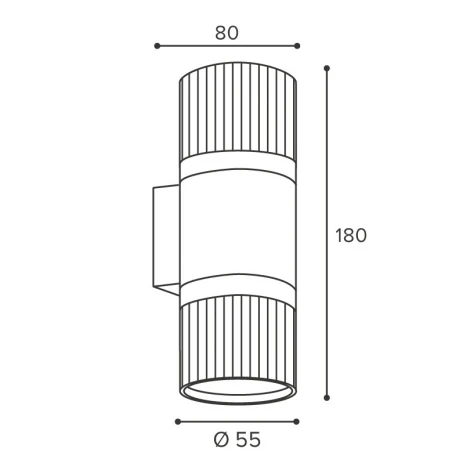 Настенный светильник Wolta WSL-GU10/W19WG-2 под лампу GU10 Белый / золотой DUO