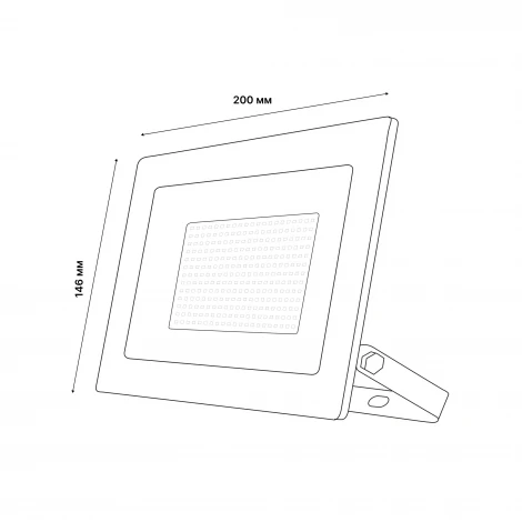 Прожектор уличный светодиодный мультиколор с ПДУ черный Uniel ULF-F60-50W/RGB IP65 200-240В BLACK N1