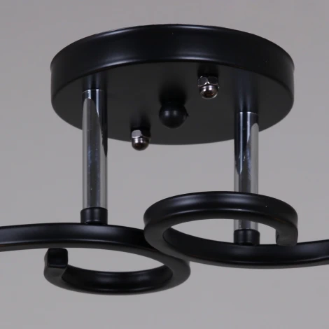 Потолочная люстра на штанге Reluce 06089-0.3-02 BK+CR (220V)