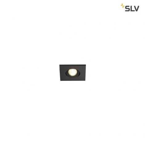 Точечный светильник встроенный светодиодный черный SLV New Tria 114410