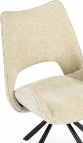 Стул на металлокаркасе Woodville Balaton 360 крутящийся beige / black арт.15840