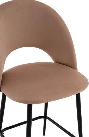 Стул полубарный Stool Group Меган велюр бежевый арт.УТ000040866