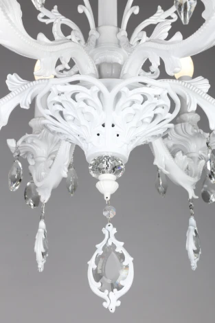 Подвесная люстра Omnilux Senis OML-74713-06 (220V, подвески, на цепи, подсвечник, свеча)